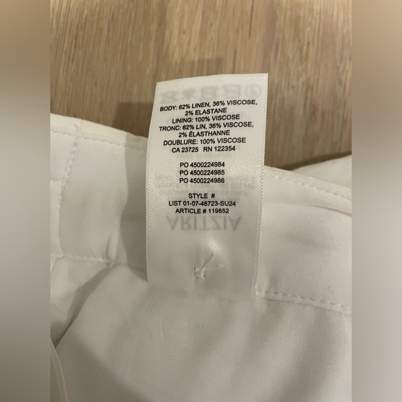 Babaton Ledger Linen Skirt Colour White Size 4 - Picture 4 of 7